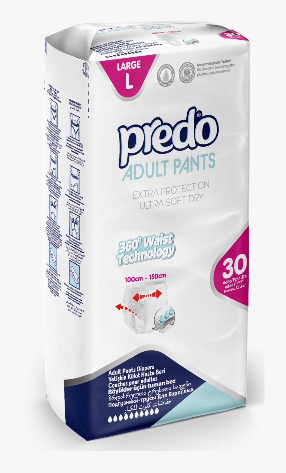 Підгузки-труси для дорослих PREDO розмір LARGE